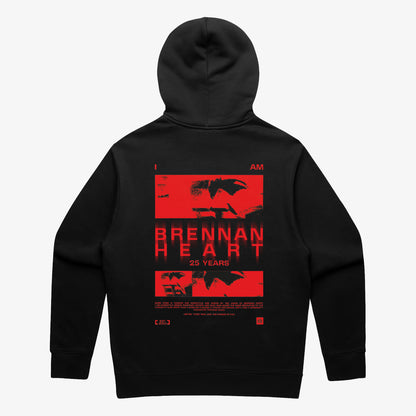 25 Years Brennan Heart anniversary hoodie, back