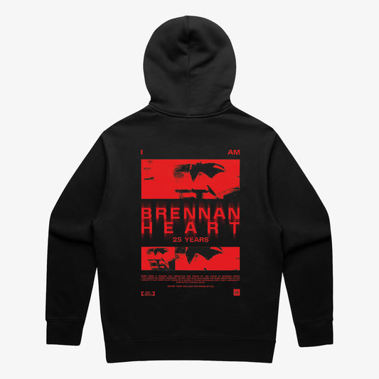 25 Years Brennan Heart anniversary hoodie, back